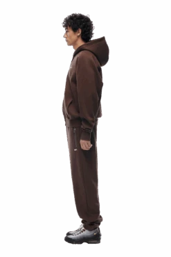 ZIP HOODIE CHOCOLATE BROWN(23n05 1110 907 Zhlog) -Simple Daily Wear Store zip hoodie chocolate brown2 min